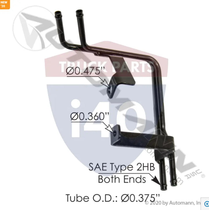 Automann 561.46710 Coolant Tube Freightliner - Emissions Aftertreatment