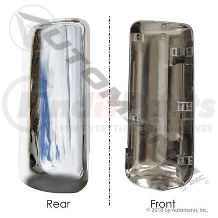 R22-6122-300 Mirror Back Cover RH Chrome For Peterbilt