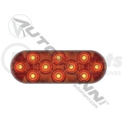6050 S/T/T Light LED 6in Oval Red 24-Diode For Trucklite