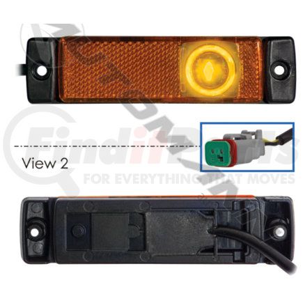 Automann 564.59064 Marker Lamp LED Amber Kenworth T880