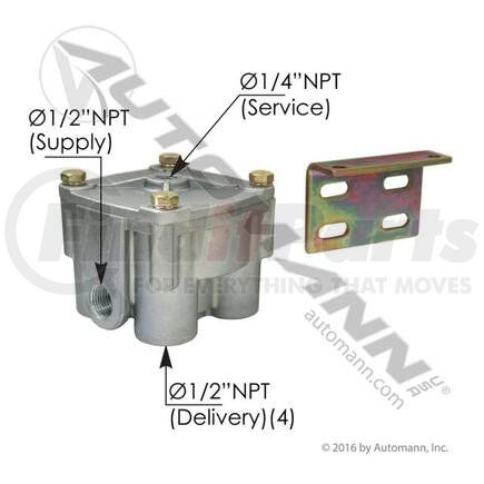 034025 R12V Type Relay Valve 4PSI For Velvac