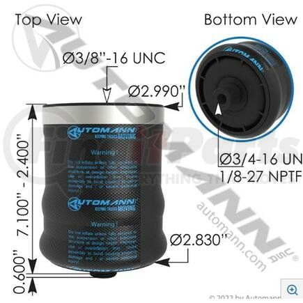 W023587086 Air Spring Cabin For Firestone