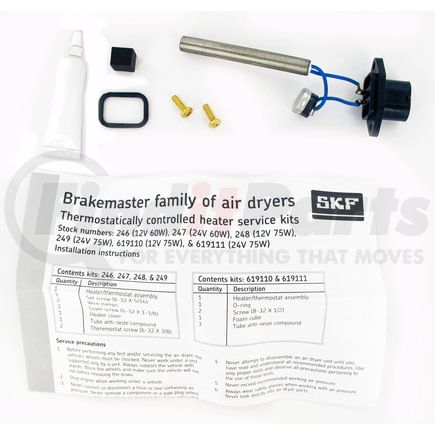 SKF 170.SKF619110 Turbo 2000 Heater Thermostat Kit 12V