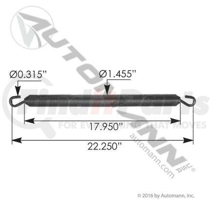K22451 Hood Spring For Kenworth