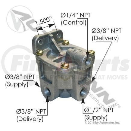 034057 RG2 Type Relay Valve For Velvac