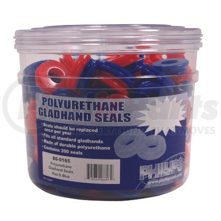 Phillips PHI80-0164 Gladhand Seal Bucket - Red/Blue Poly Pack of 200