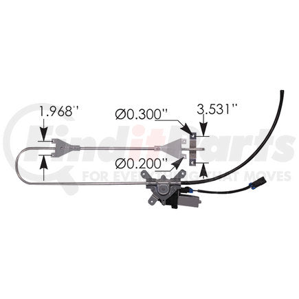 Automann HLK2507 Window Regulator LH Kenworth