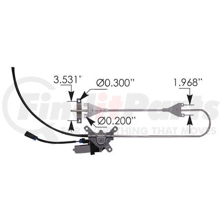 Automann HLK2508 Window Regulator RH Kenworth