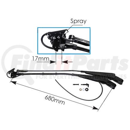 PA27017101 Wiper Arm For Wexco