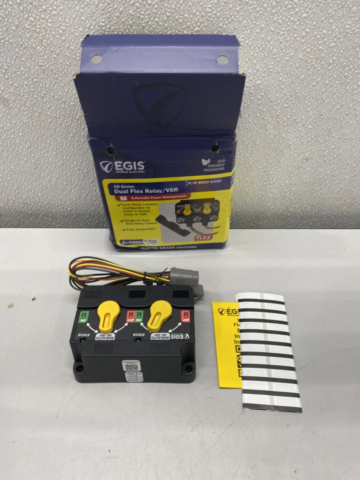 Egis Dual XD Flex 2 Relay w/Knobs IP67 Bi-Stable Dual Battery System