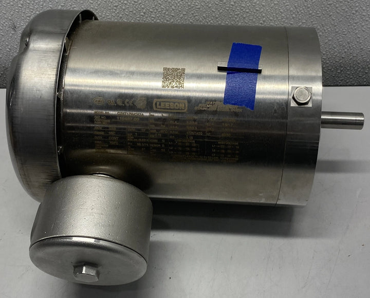 Leeson Washdown Motor 1725 RPM 3HP Stainless 119497.00 *DENTED*