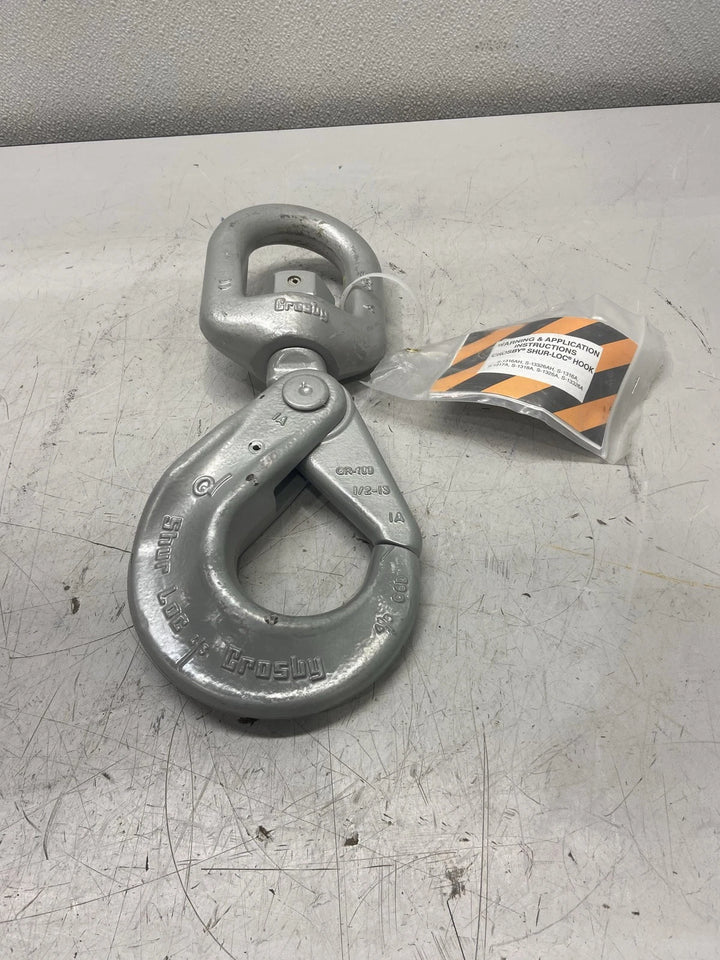 Crosby 1/2" Shur-Loc Grade 100 Self-Closing Hook 15,000lb S-1316