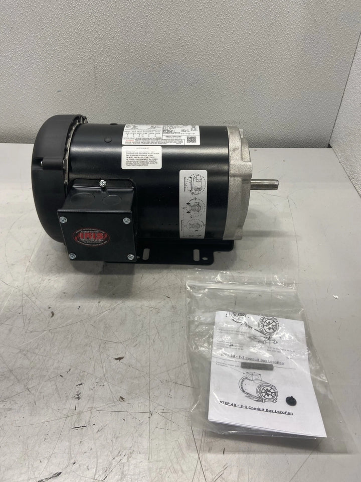 Leeson Flex-In-1 General Purpose Motor 208-230/460V 1.5HP 3 Ph FX32BK004