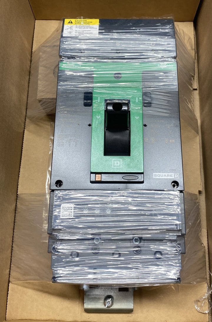 Square D Molded Case Circuit Breaker, 400A, 3 Pole, 600 Volt LGA36400U31X
