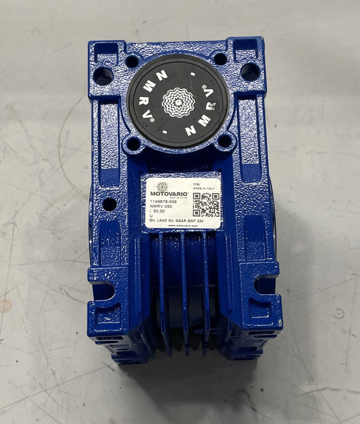 Motovario NMRV 050 80:1 Ratio Reducer Gearbox 2.06 HP 56C Blue