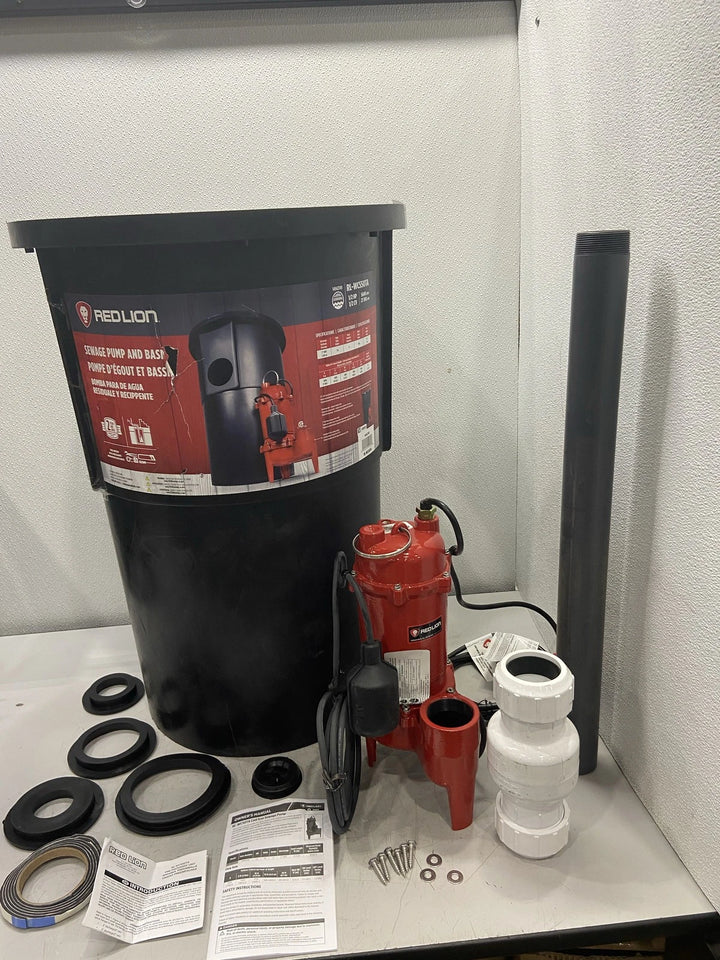 Red Lion Automatic Sewage System with Cast Iron Pump 18x30 14942749