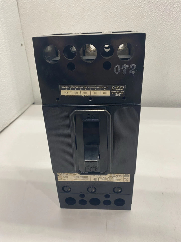 I-T-E 225A 3 Pole Molded Case Circuit Breaker 600V FJ3B225