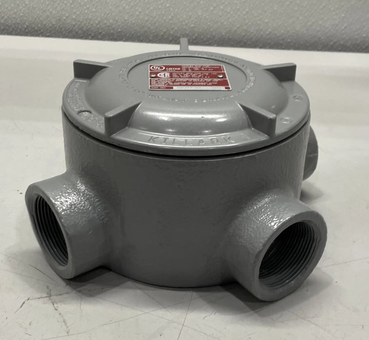 Killark GEJTT-5M Explosion Proof Conduit Outlet Box w/ Cover