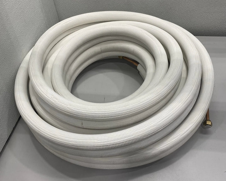 ICOOL 50 Ft. Mini Split Line Set, 1/4" & 3/8" O.D. Twin Copper Pipes B143838050F
