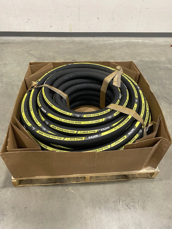 Gates 3670-0680 2” x 200’ Black Gold Slim Hole Rotary Oilfield Hose 5000 PSI