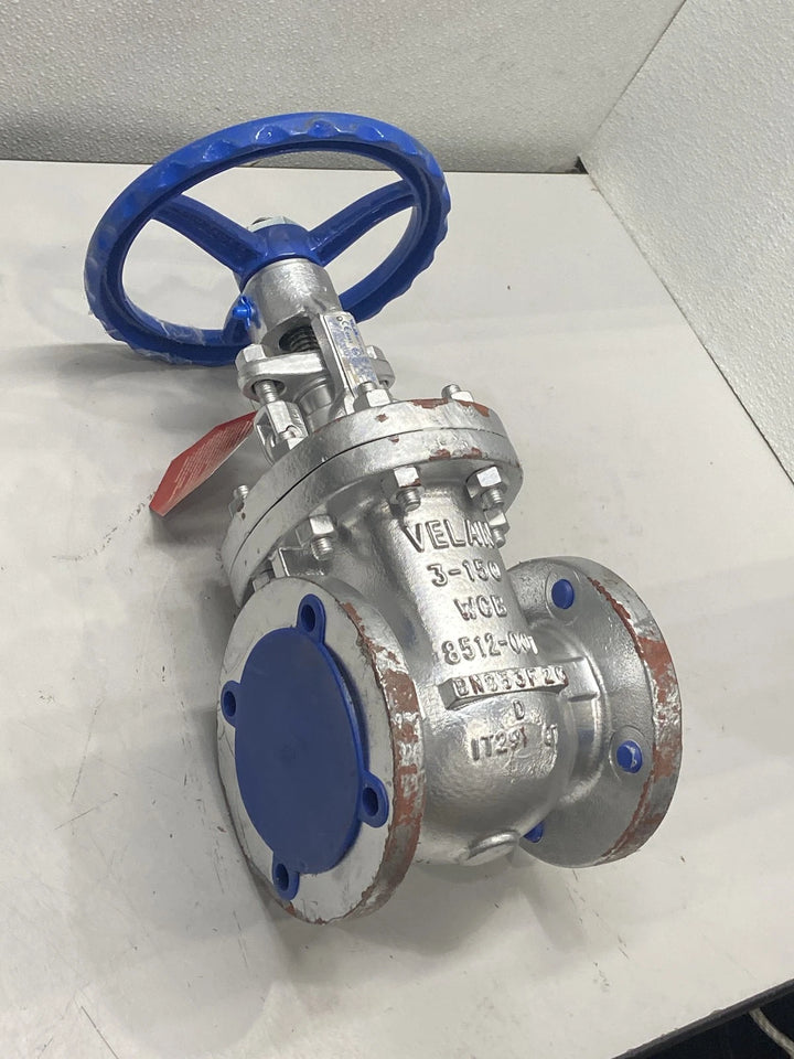 Velan 3" Gate Valve F10-0064C-02TY Class 150 RF Flanged WCB Carbon Steel