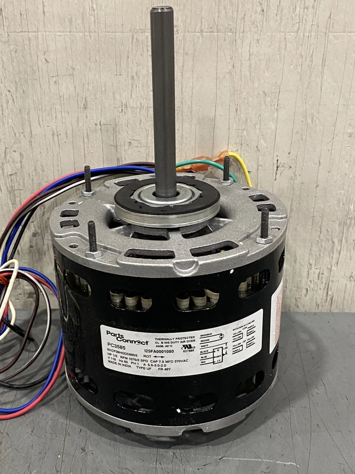 Parts Connect 1/3 HP 115V 1075 RPM 3 Speed Electric Motor PC3585