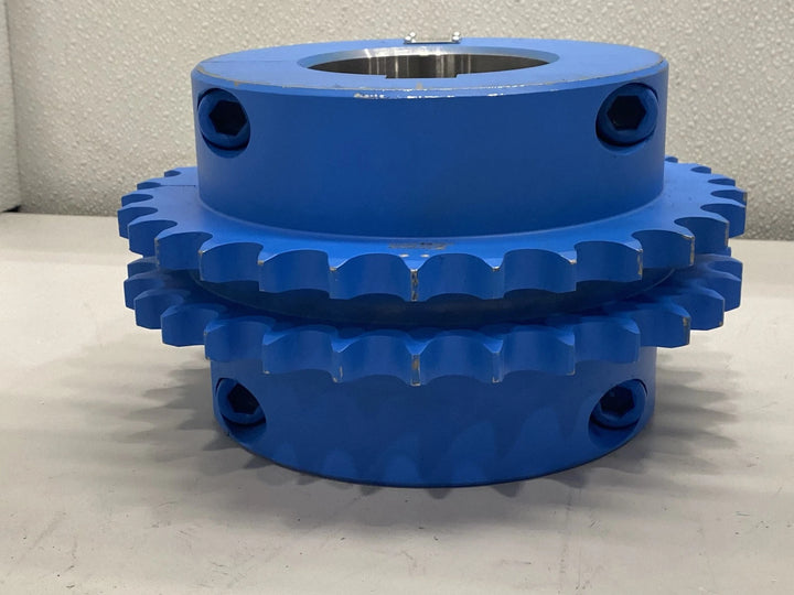 Tsubaki D80C30 Double Strand Roller Chain Sprocket #80Chain 30Teeth Split Taper