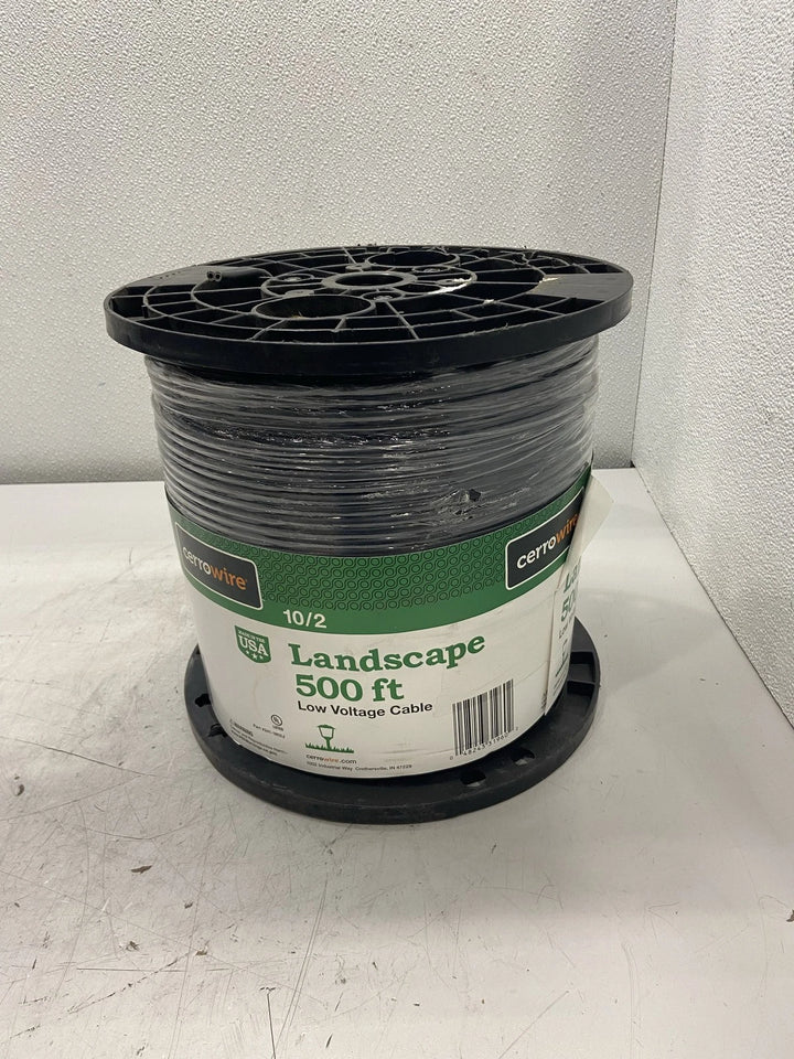 Cerrowire 500' 10/2 Low Voltage Landscape Black Cable