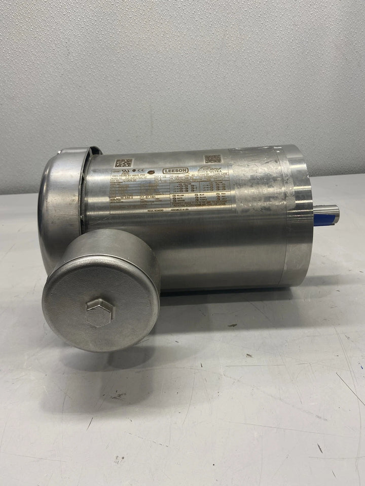 Leeson 1.5HP 1725RPM 143TC TEFC 3PH Ultra Washdown Motor 121909.00