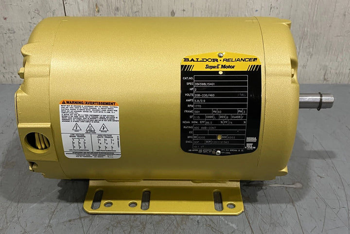 ABB Motors 35K598L154G1 2HP 1770 RPM 208-230/460V General Purpose Motor 318006