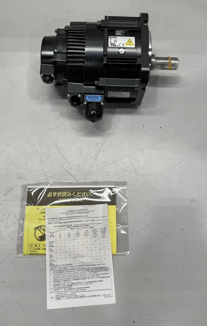 Yaskawa Servo Motor S5 MTR 850W 400V ABS KY TP BK SGMGV-09D3A6C
