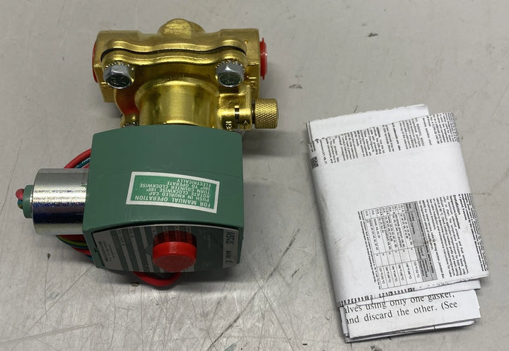 ASCO 120/60AC 2-Way Brass 1/2 In Solenoid Valve 8210G094MO