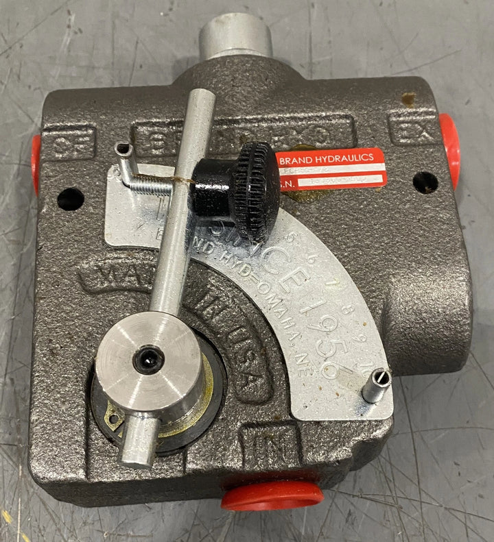 Brand Hydraulics In Line Adjustable Flow Control Valve FCR51-1/2