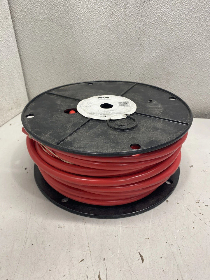 Del City 5512101 2 Gauge SGT Red Battery Cable 100 Ft / Reel