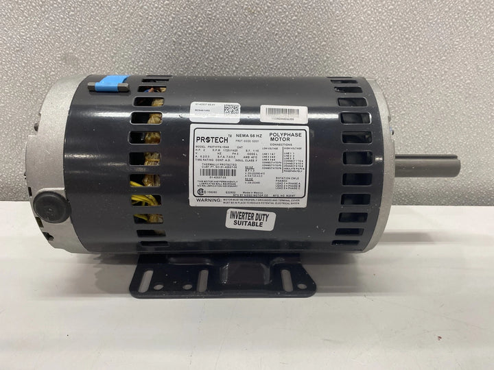 ProTech Blower Motor- 2 HP, 3 Phase, 1 Speed 208/220/230/380-415/460V, 1725 RPM
