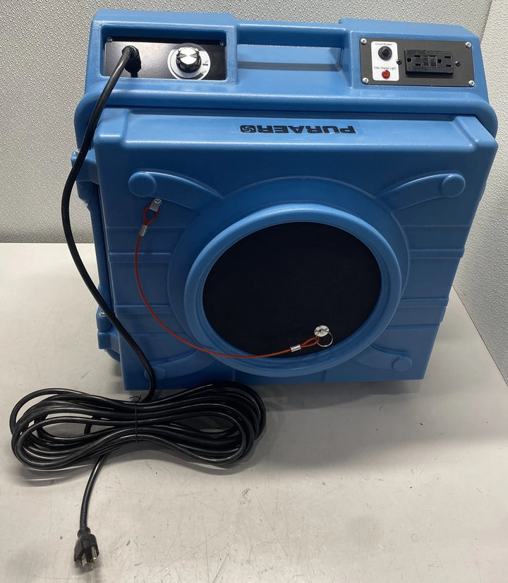 PURAERO PA-600-HAS-BL Blue Stage HEPA Filtration Air Scrubber, 115V