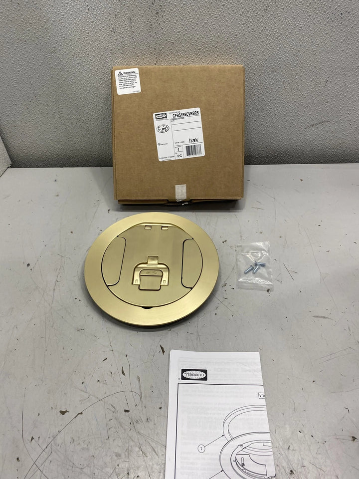 Hubbell CFBS1R6CVRBRS Round 6" Cover Brass