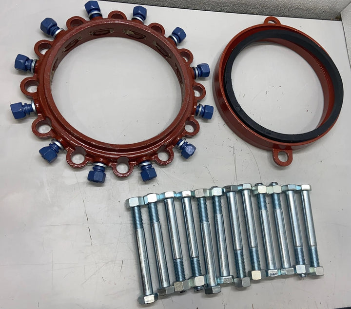 EBAA Iron 2110 10" MEGAFLANGE Restrained Flange Adapter Kit C900 PVC Ductile