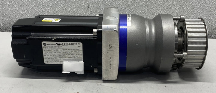 Allen Bradley Low Inertia Servo Motor VPL-B1153F-PK12AA W/ Gear Reducer 10:1