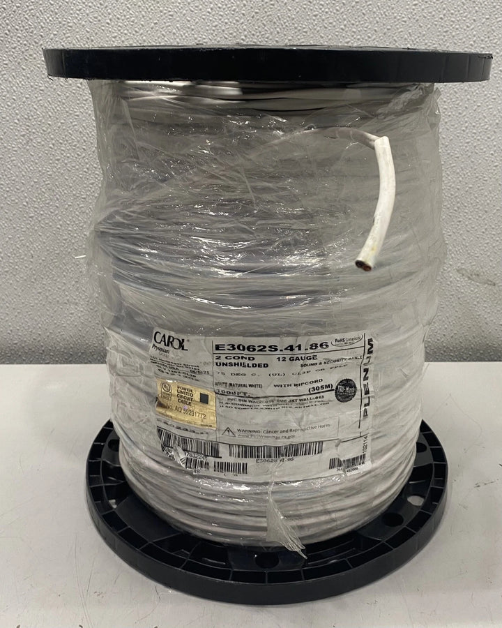 Carol E3062S.41.86 2C/12 Unshielded Cl3P Cable 1000FT