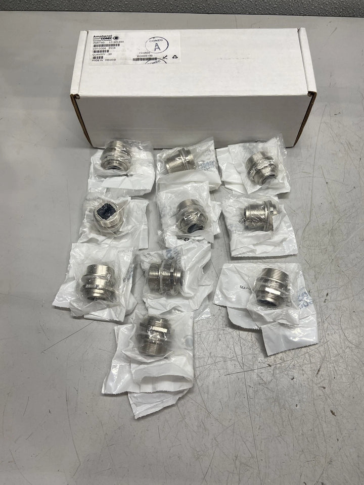 Lot of 10 Amphenol Conec RJ45 Coupler 8PBC F/F Moduler Adapter
