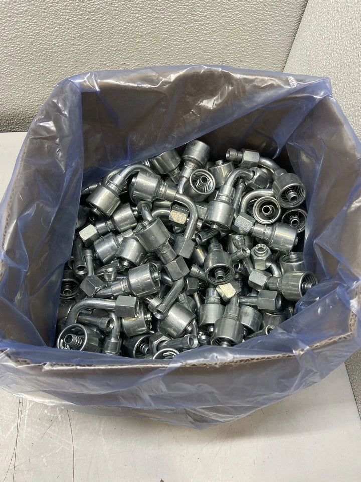 Lot of 125 Gates MegaCrimp 90 Degree Hydraulic Hose Fitting Female JIC