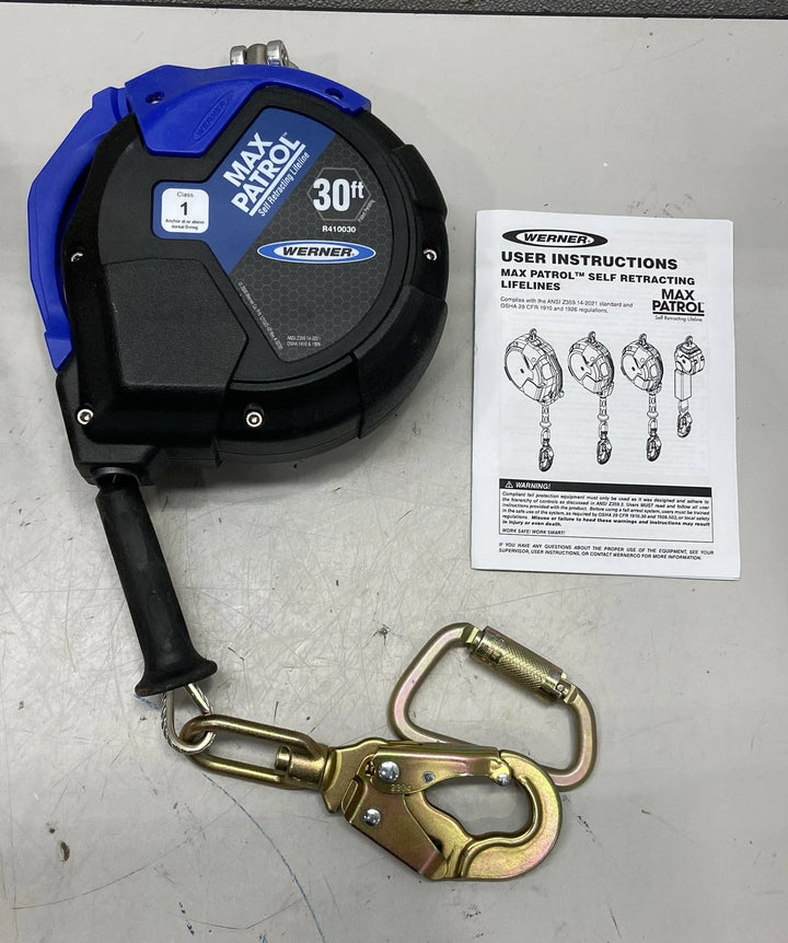 Werner R410030LE 30-Foot Max Patrol Self-Retracting Lifeline