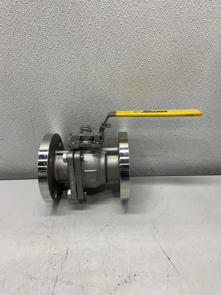 Sharpe Manual Two-Way Ball Valve 2" 316 Straight Valve Body Class 150 Flange