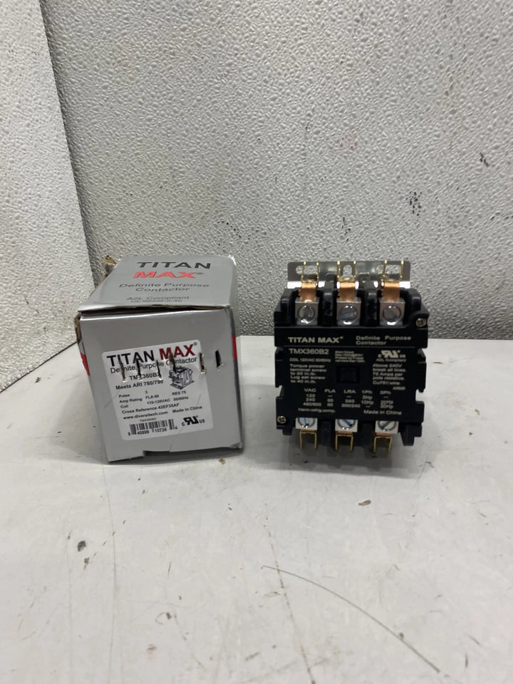 TitanMax TMX360B2 3 Pole 60 Amp 120V Contactor