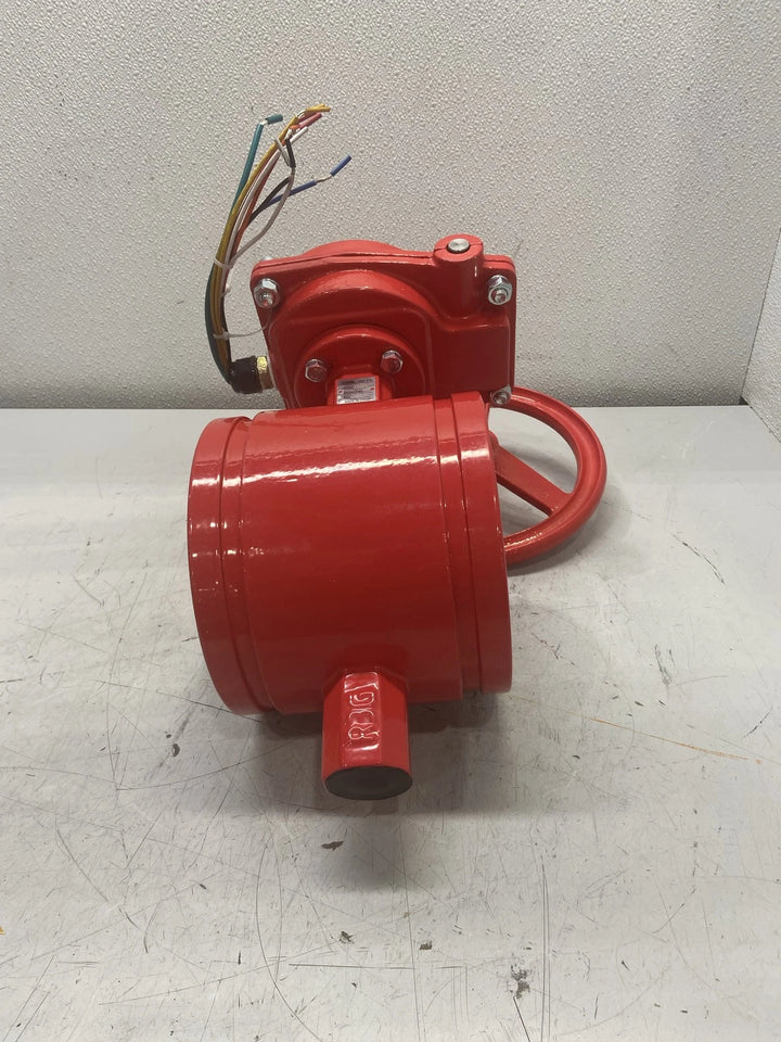 Zurn 6" Grooved Butterfly Valve with Tamper Switch 6-F49