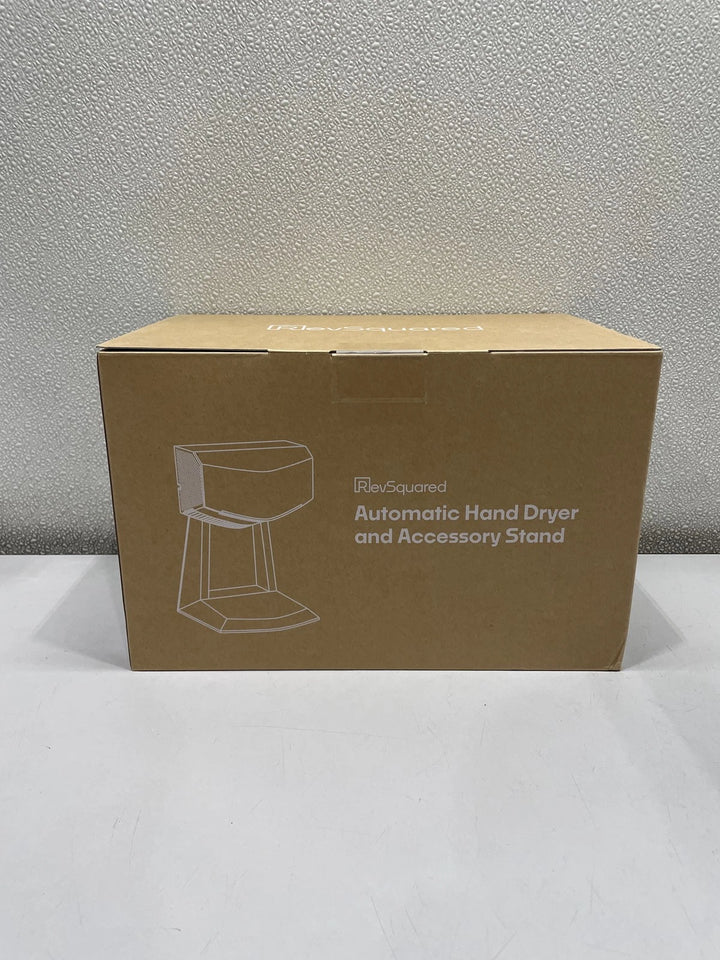 RevSquared Automatic Hand Dryer And Accessory Stand, White HD350