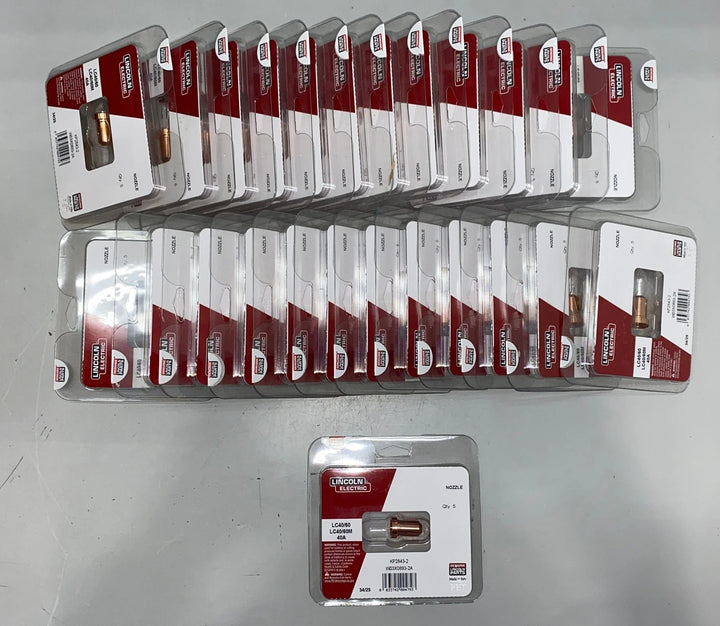 Lincoln Tomahawk LC40 Plasma Nozzles KP2843-2 (Lot of 25 Packs of 5)
