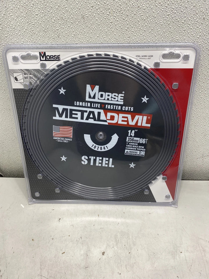 Morse 14in 66 Tooth Metal Devil Circular Saw Blade 102841