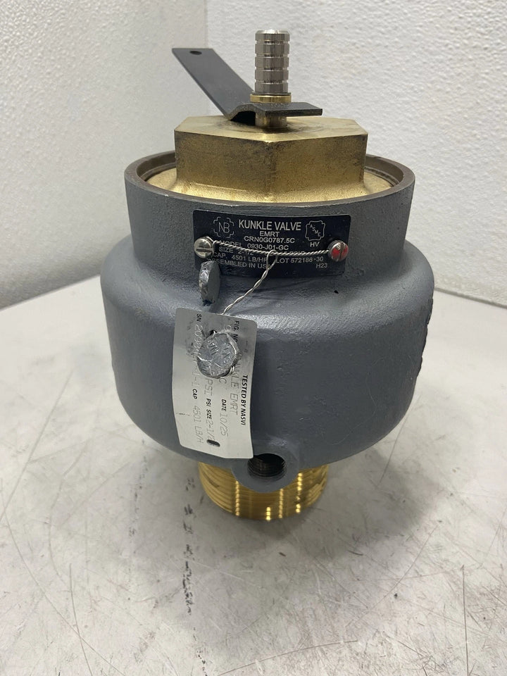 Kunkle Valve 2 1/2 Inch 15# 449 7# Ph Steam Rel. 0930-J01-GC0015